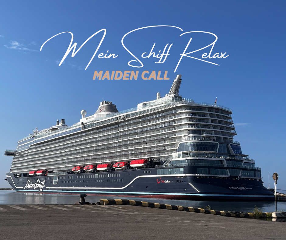 La nuovissima Mein Schiff Relax fa il suo esordio a Cagliari