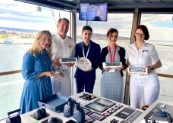 Maiden call di AIDAcosma nel porto di Cagliari